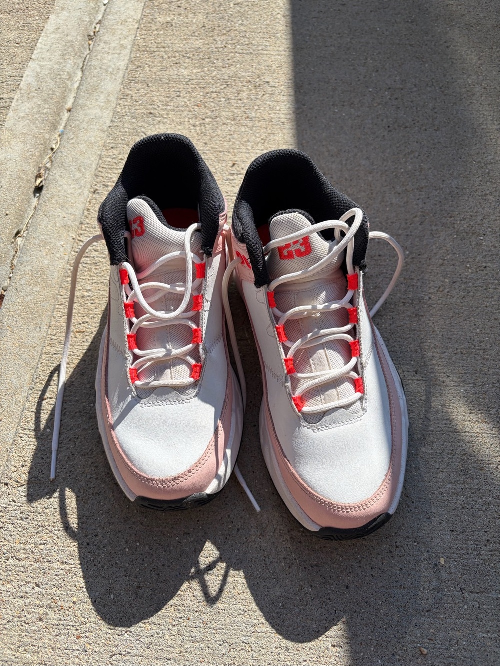 Jordan Kids Max Aura 3 White Atmosphere Infrared Sneakers